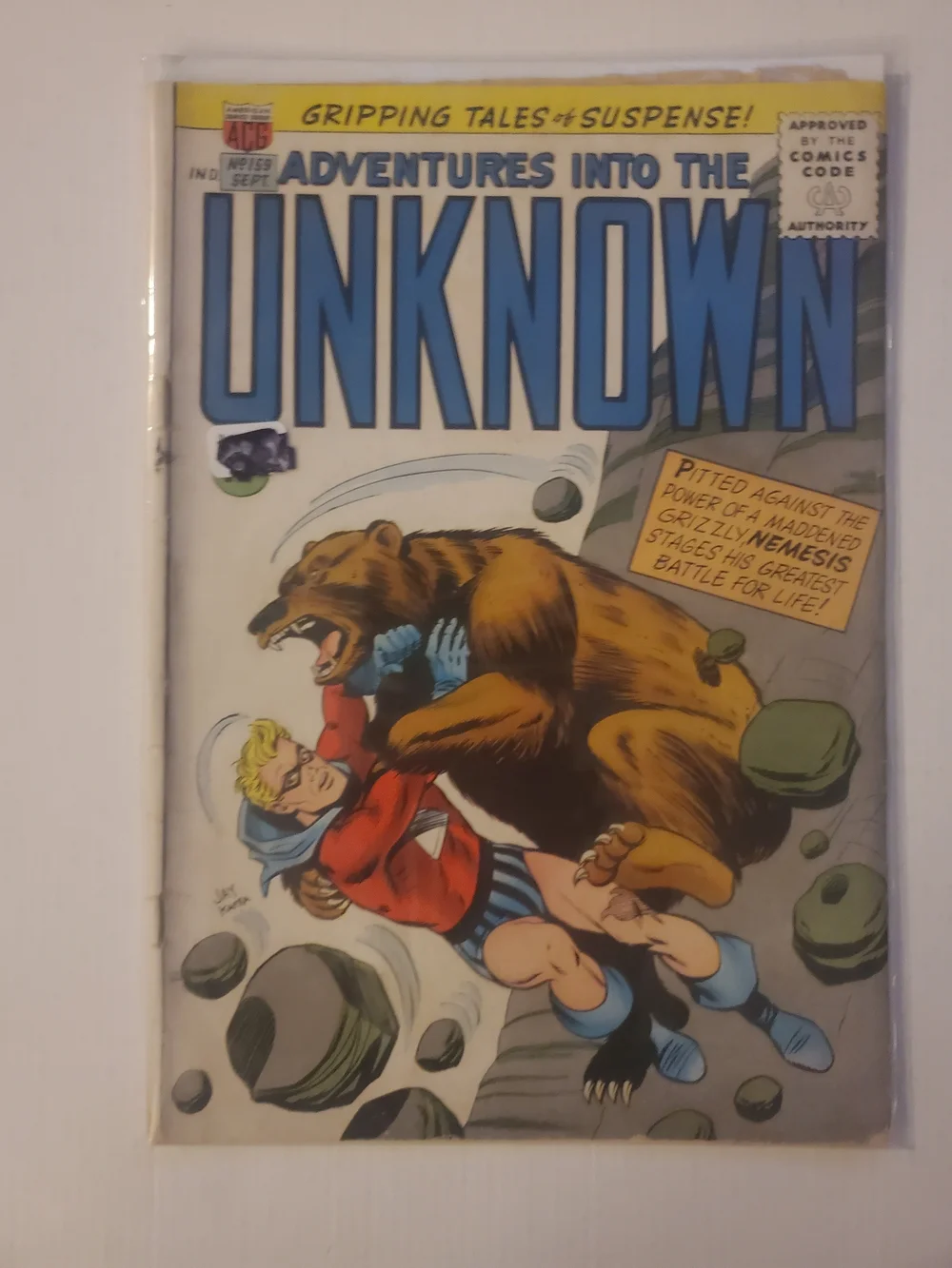 Adventures into the Unknown #159 - Nemesis (1965, ACG) Fine
